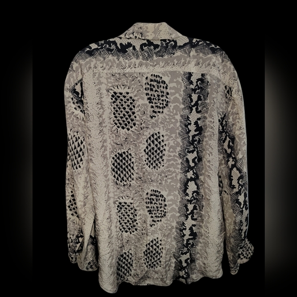 FU DA Fine Silk Shirt  Size L - Picture 6 of 8